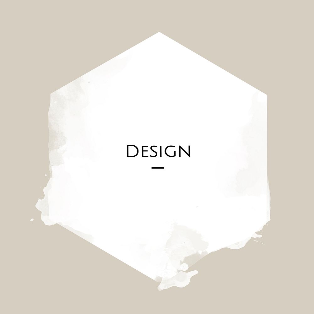 Announcement hexagon Badge template design illustration