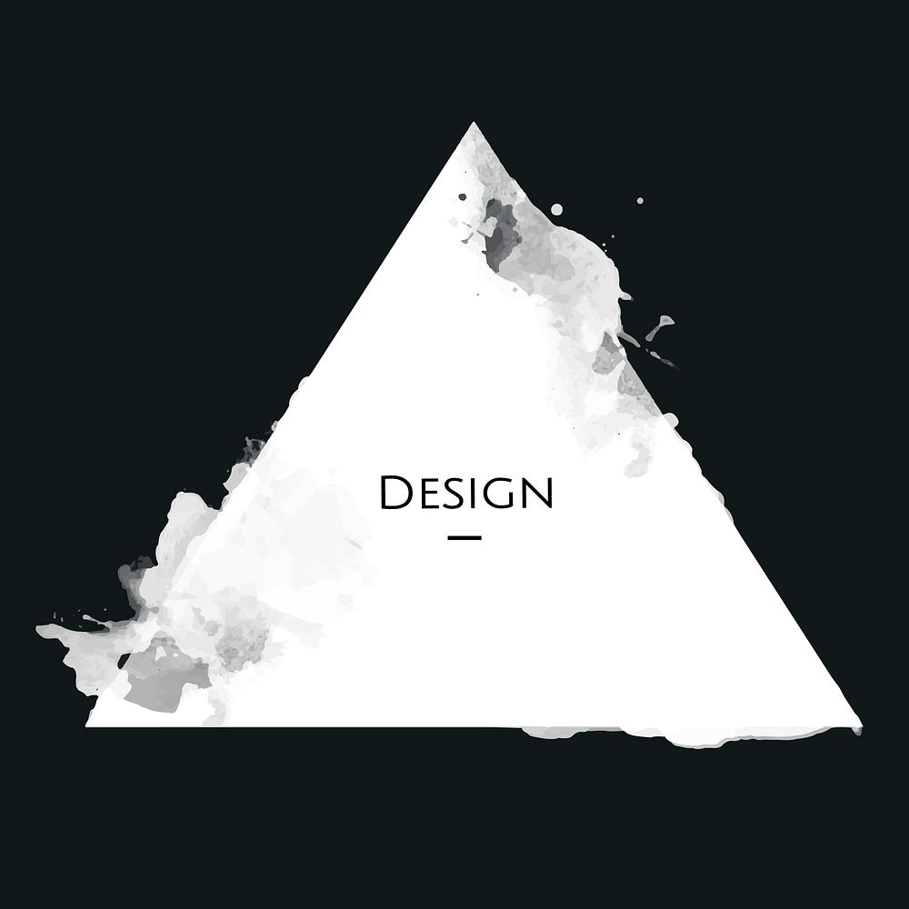 Announcement triangle Badge template design illustration