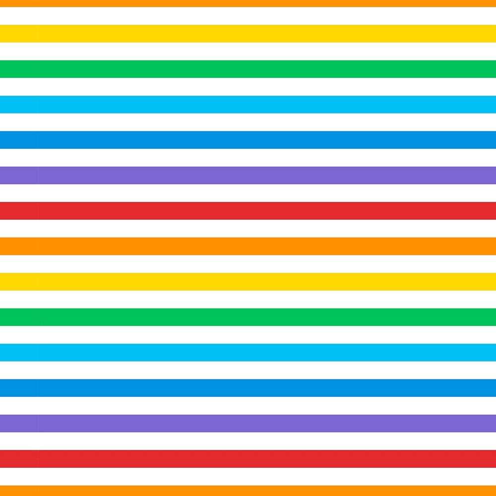 Seamless colorful horizontal lines pattern vector