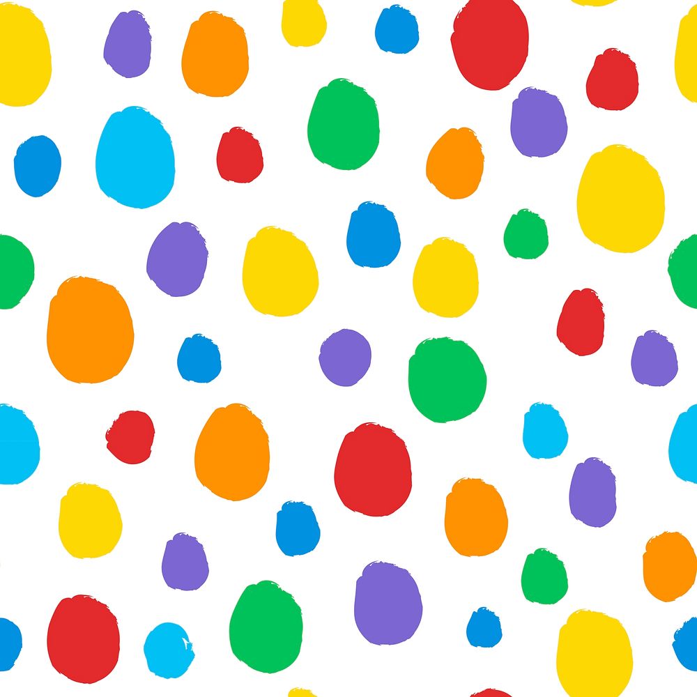 Seamless colorful dots pattern vector