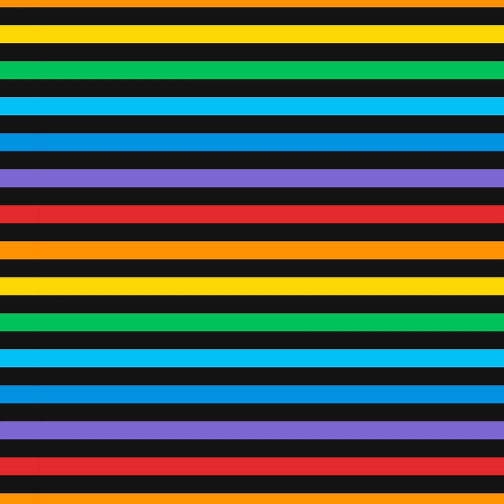 Seamless colorful horizontal lines pattern vector