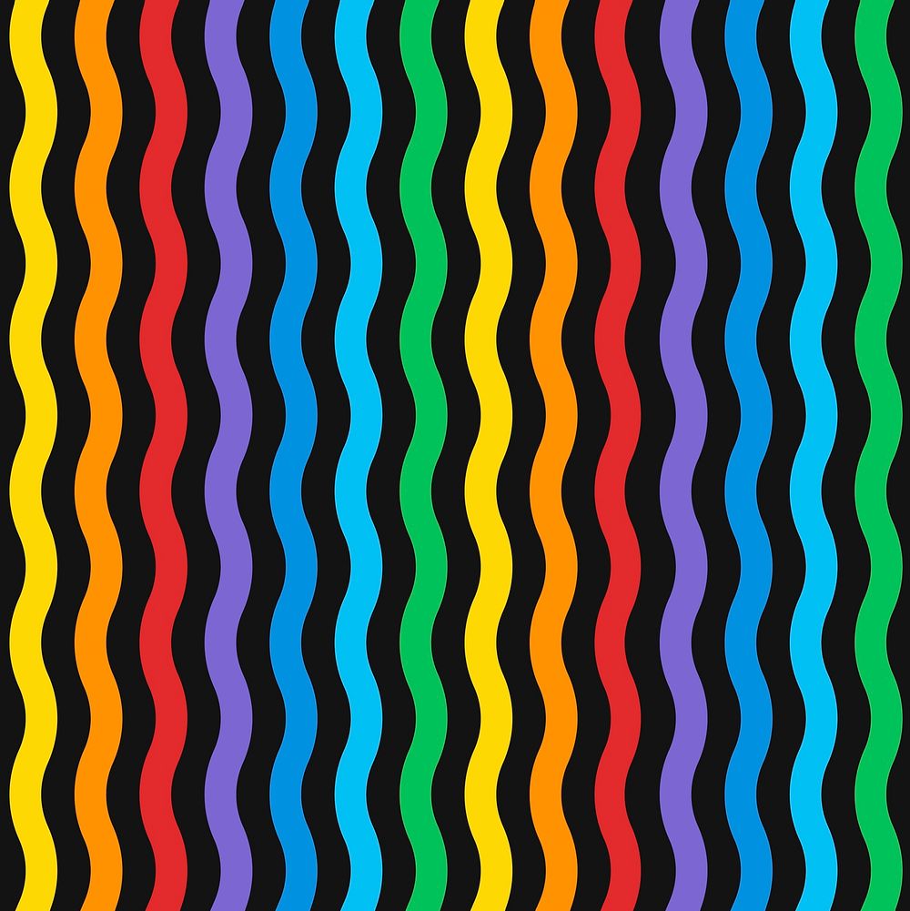 Seamless colorful wavy pattern vector