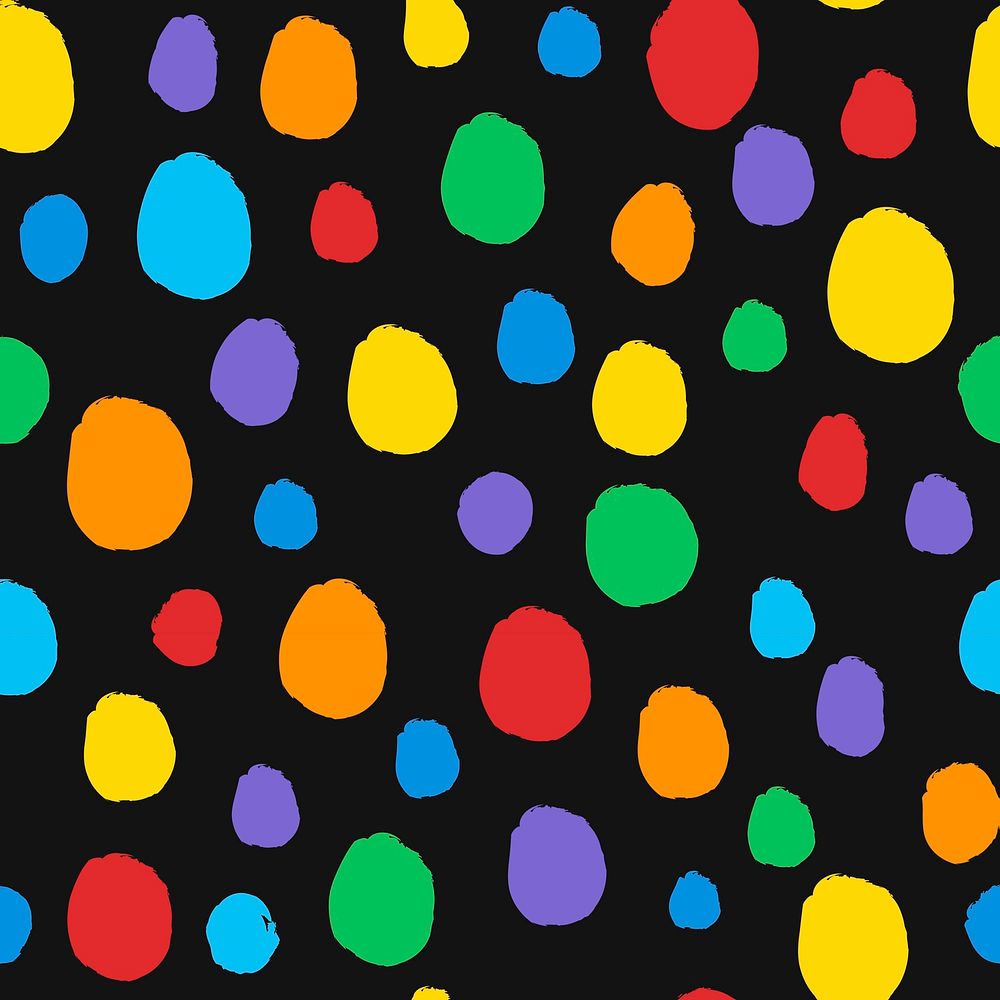 Colorful dotted pattern background, cute kids' design