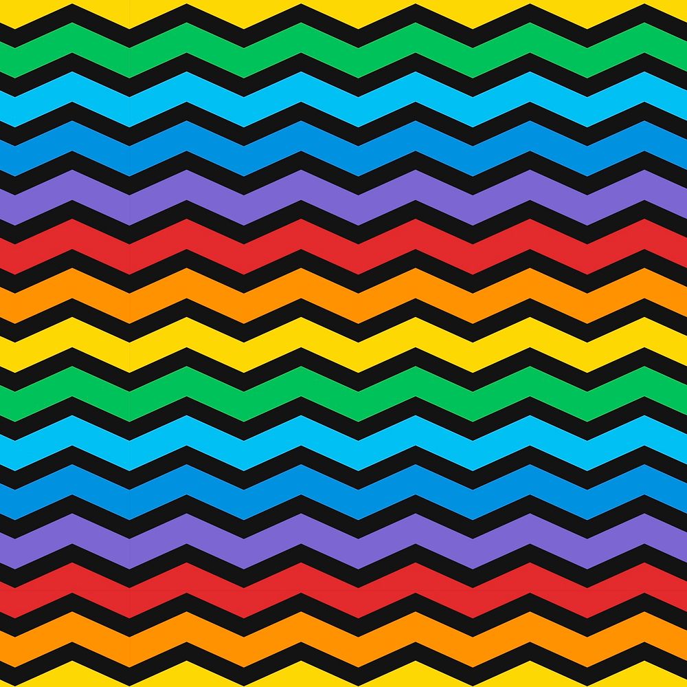 Seamless colorful zig zag pattern vector