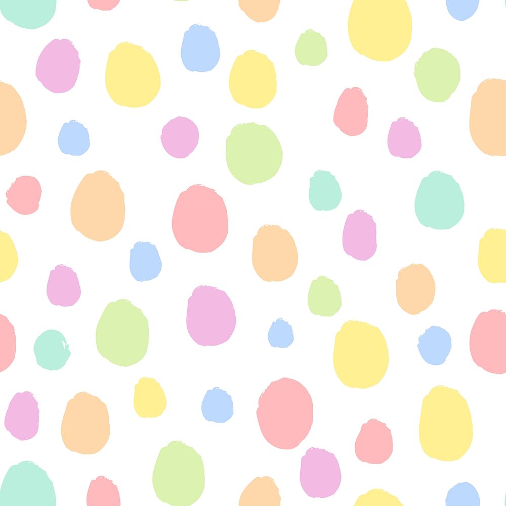 Seamless colorful dots pattern vector