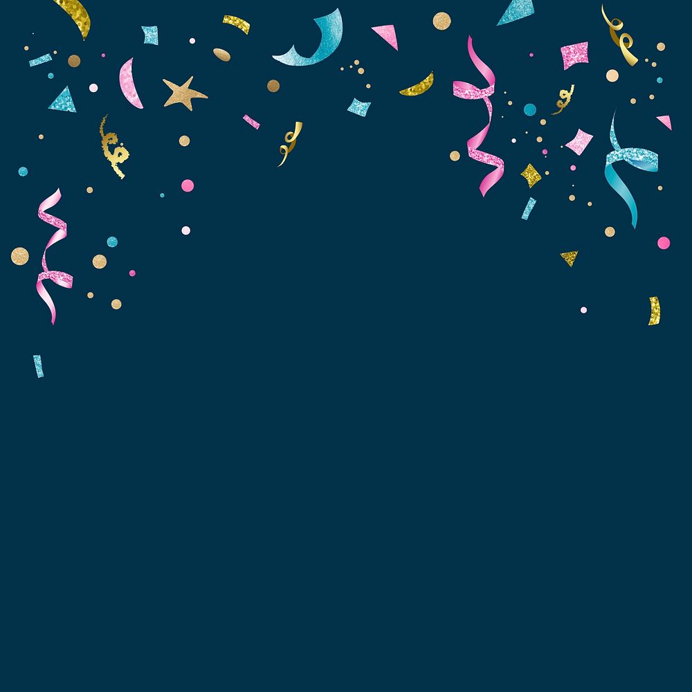 Confetti with blank space vector