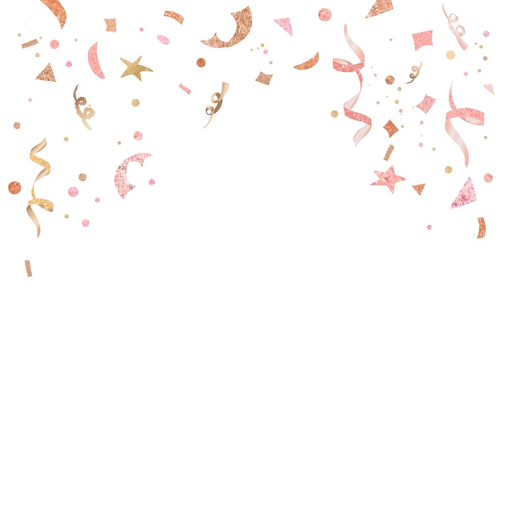 Confetti with white background vector