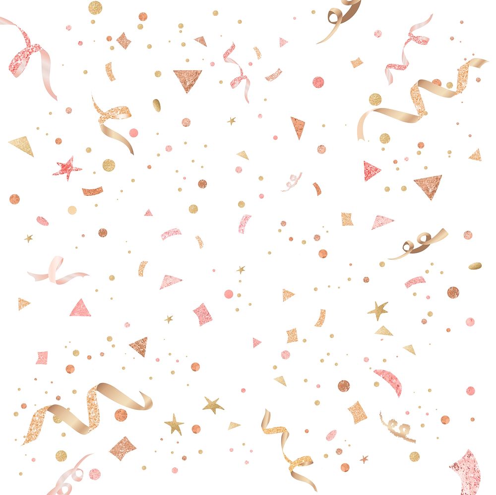 Confetti with white background vector