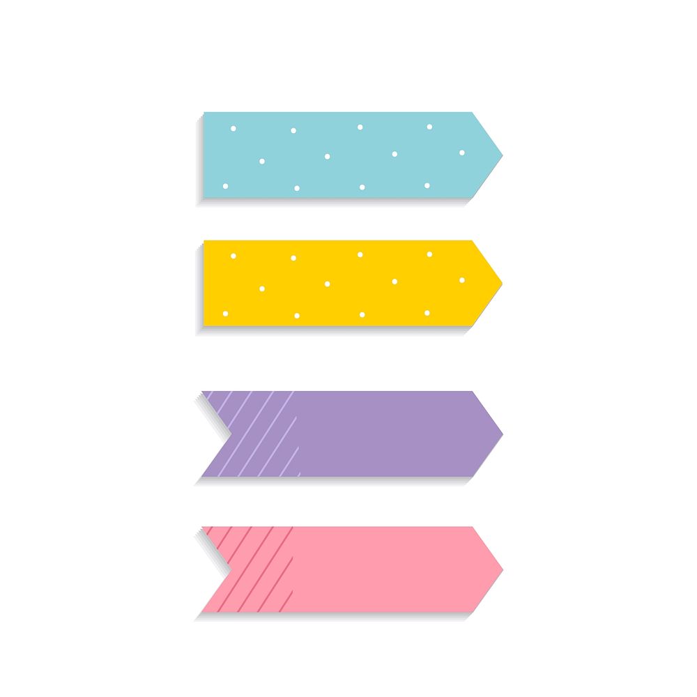 Colorful sticky reminder note papers | Free Vector - rawpixel