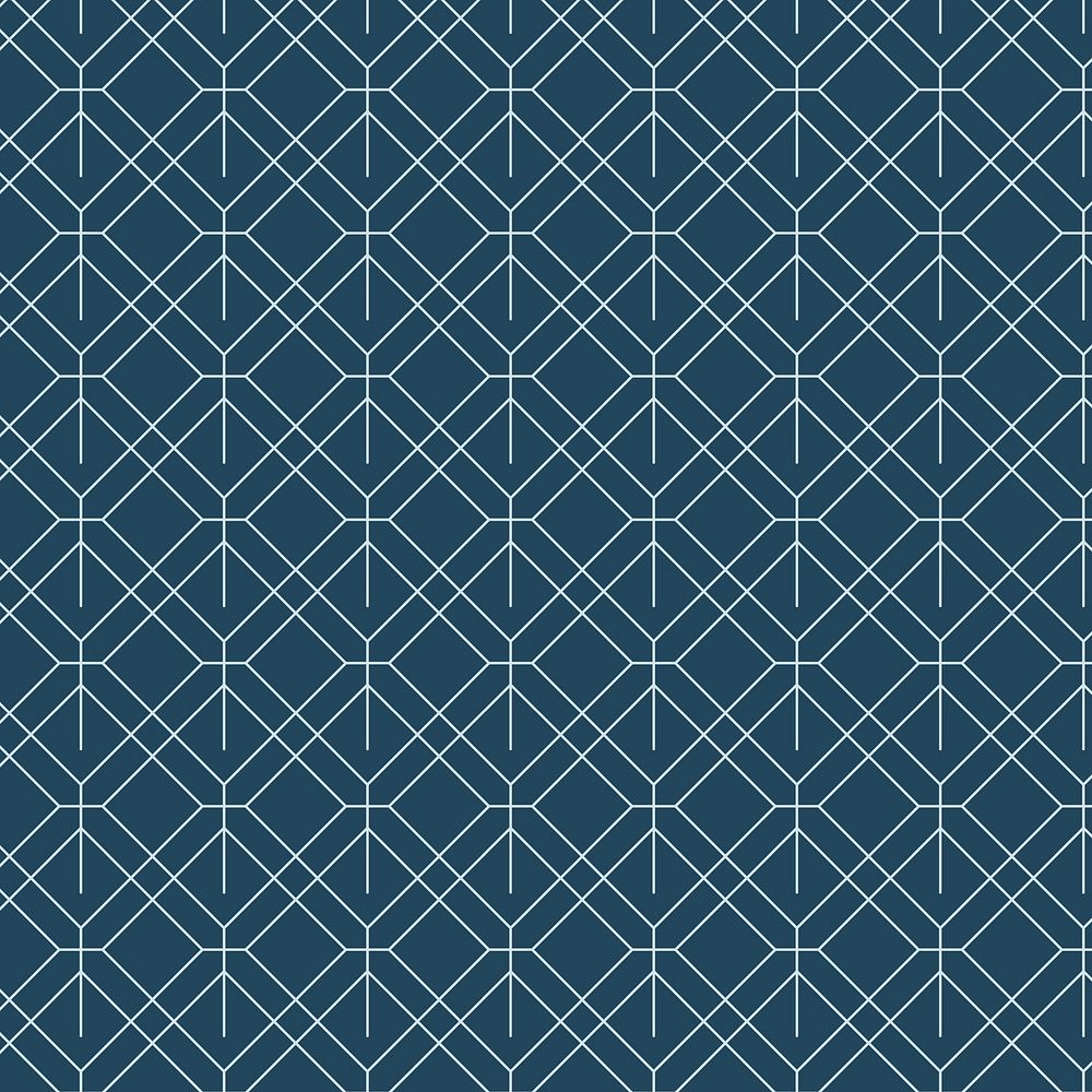Blue geometric patterned background vector