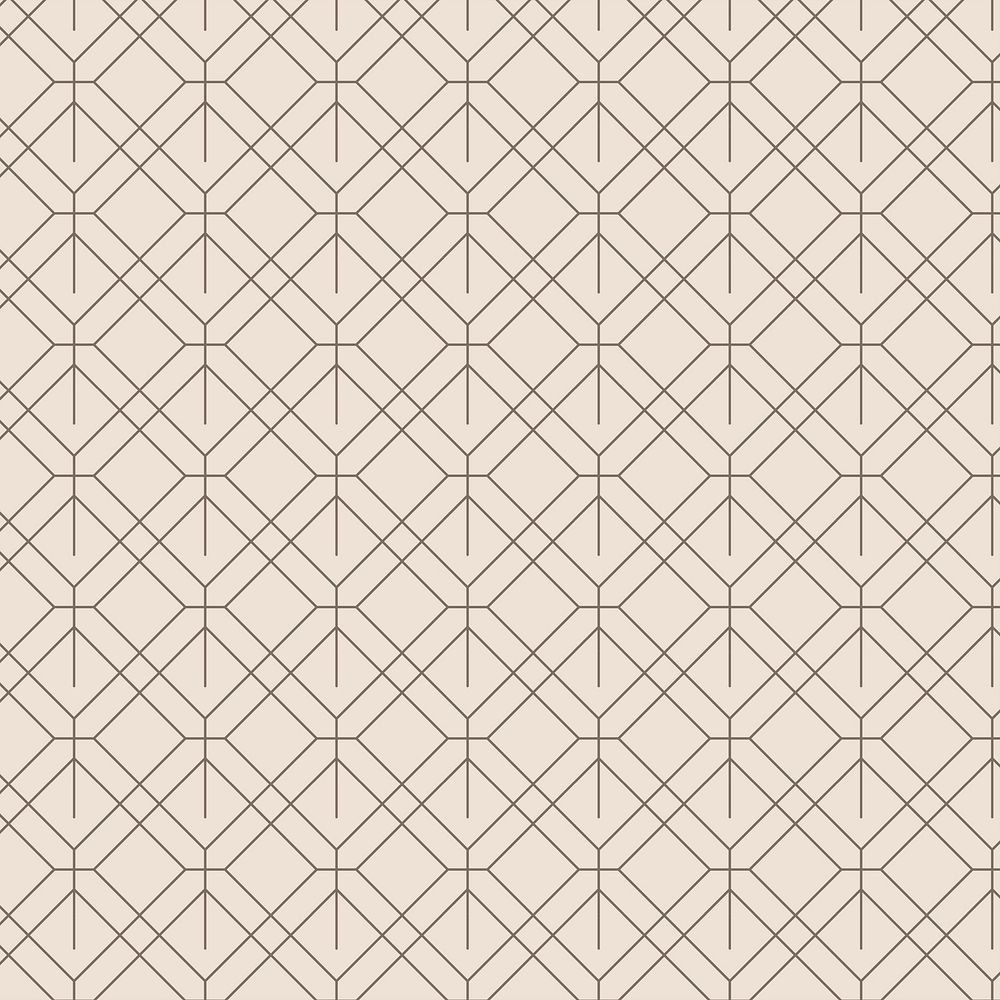 Beige geometric patterned background vector