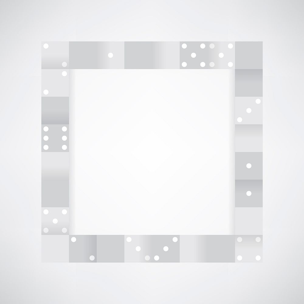 Gray blocks on blank white background vector