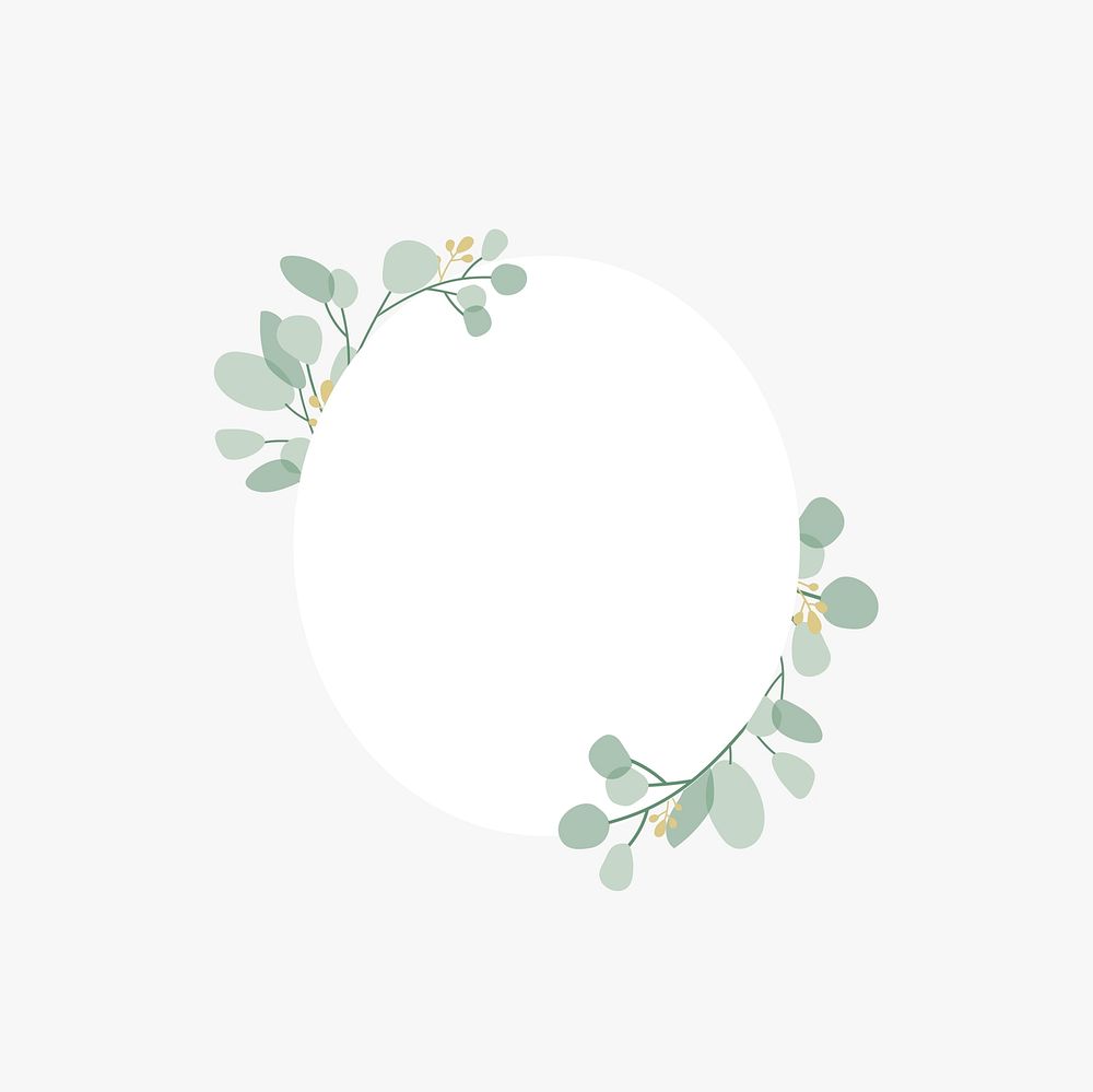 Floral themed badge design vector
