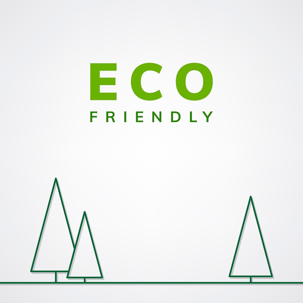 Eco friendly symbol on white background