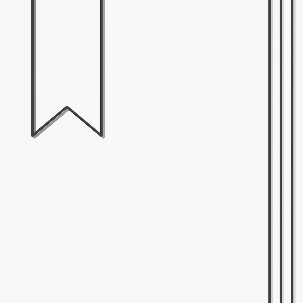 Bookmark vector on white background
