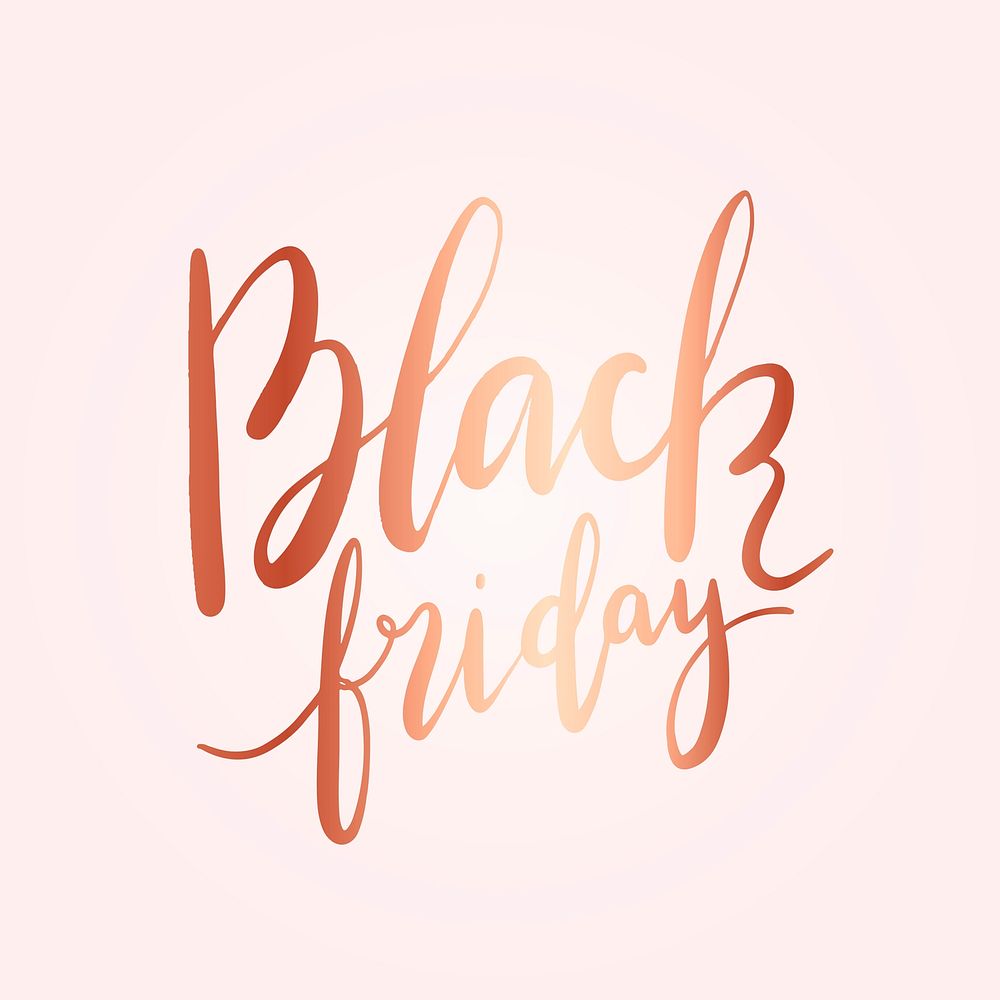 Black Friday typography style vector