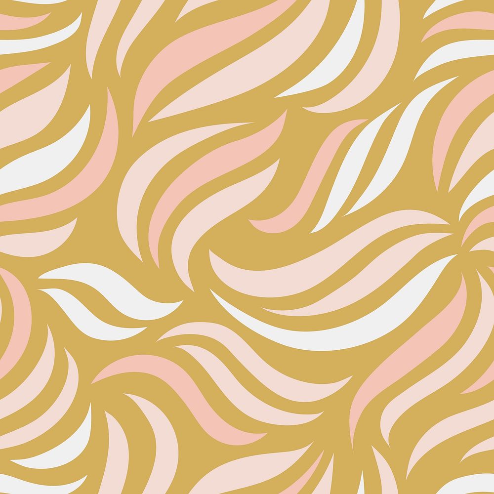Simple pattern of wavy lines on beige background
