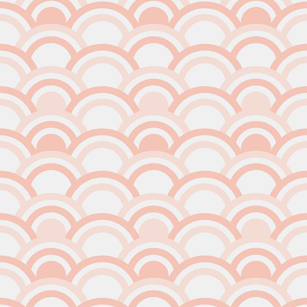 Seamless pattern of half circles