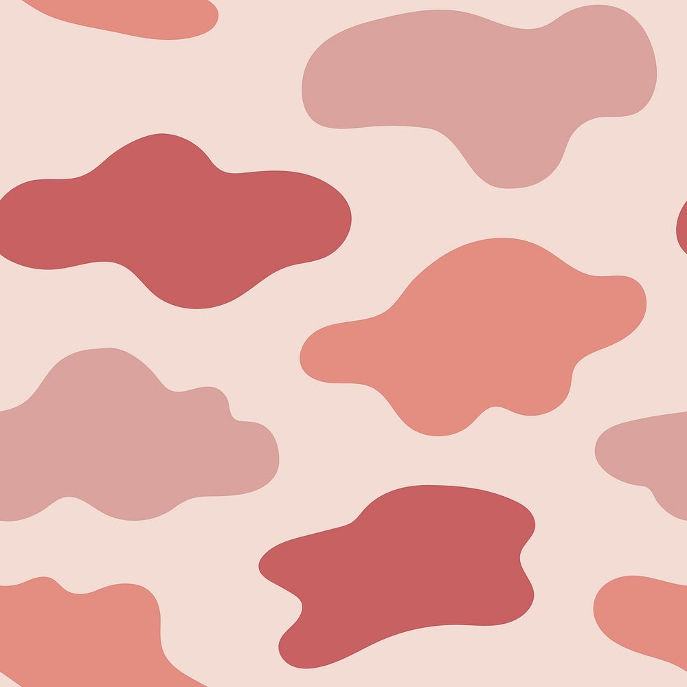 Pastel pink seamless cloudjds pattern background vector