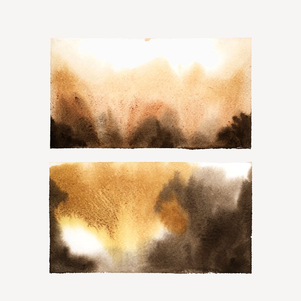 Abstract brown watercolor stain texture
