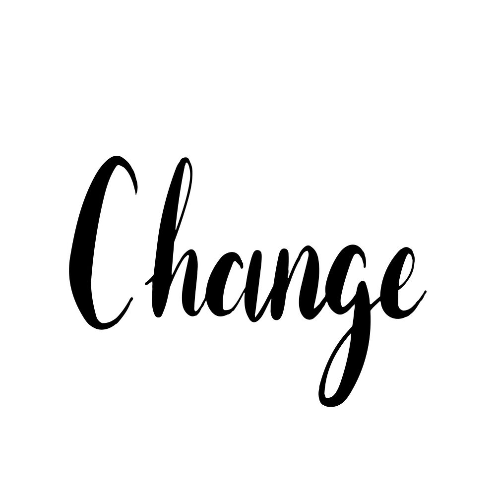 Change text typography style vector