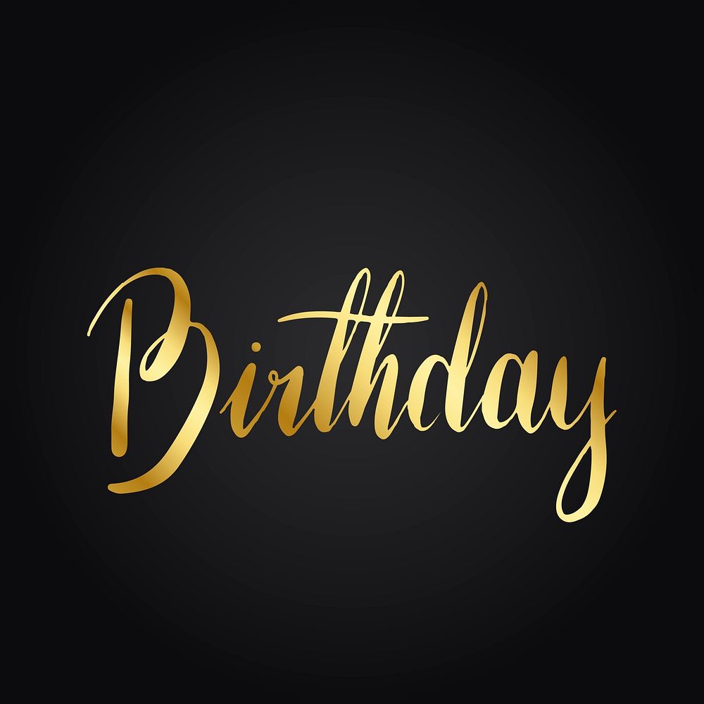 Happy Birthday typography style vector