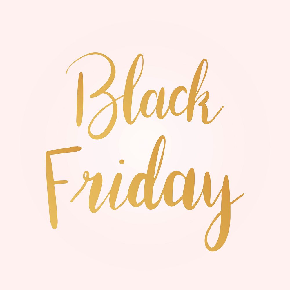 Black Friday typography style vector