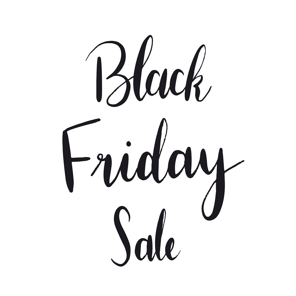 Black Friday sale typography style vector