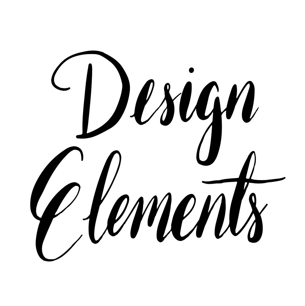 Design elements typography style vector