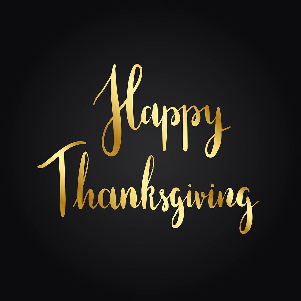 Happy Thanksgiving typography style vector