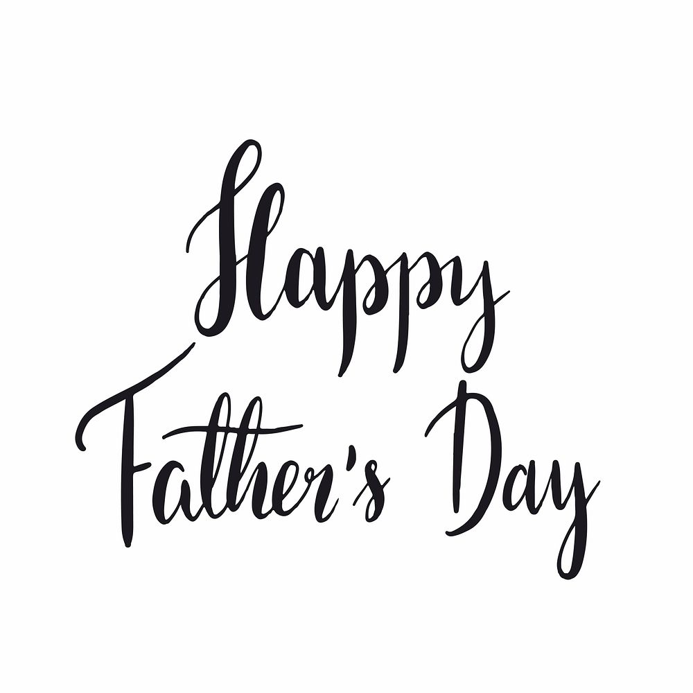 Happy father's day typography style vector