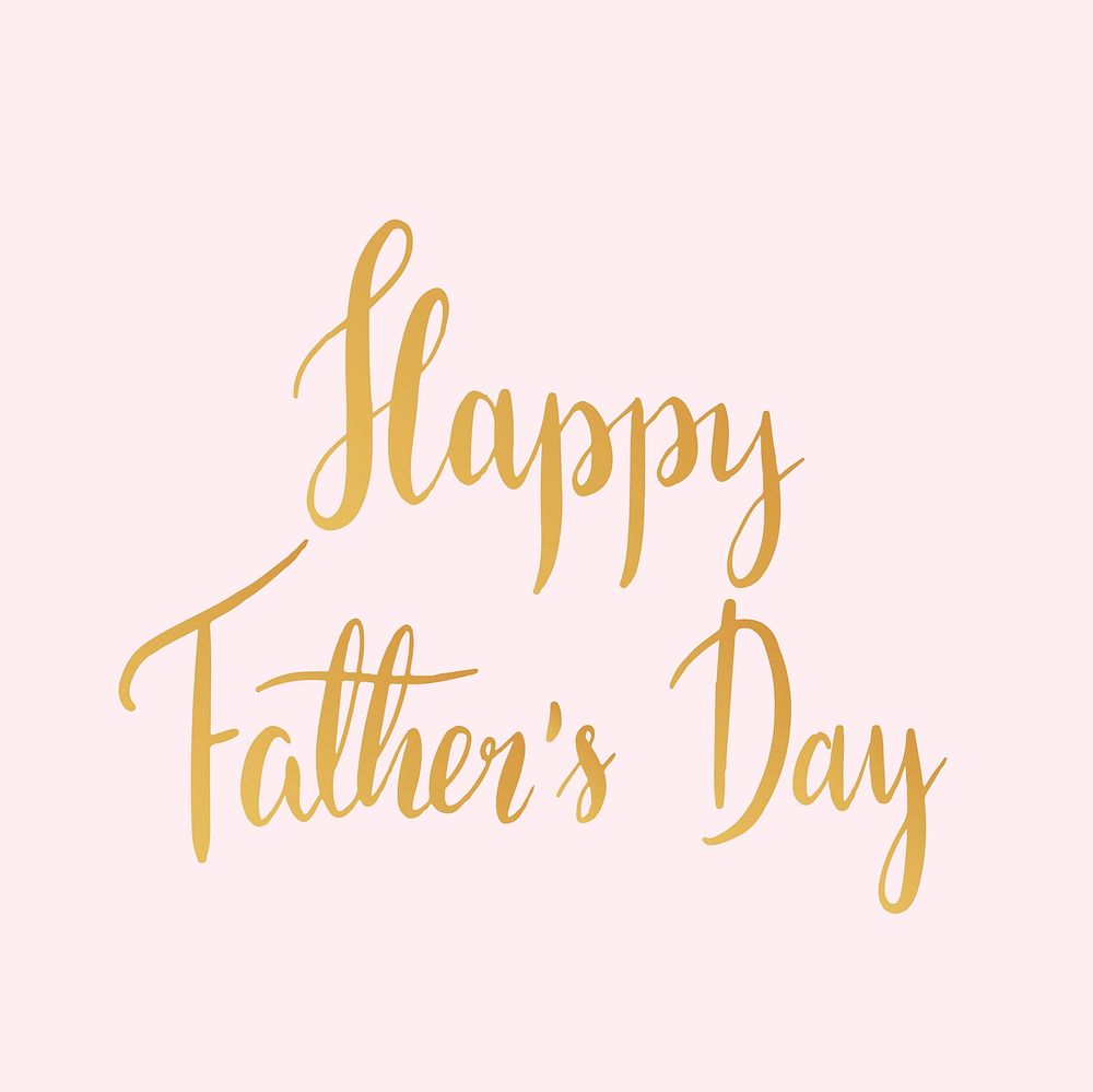 Happy father's day typography style vector