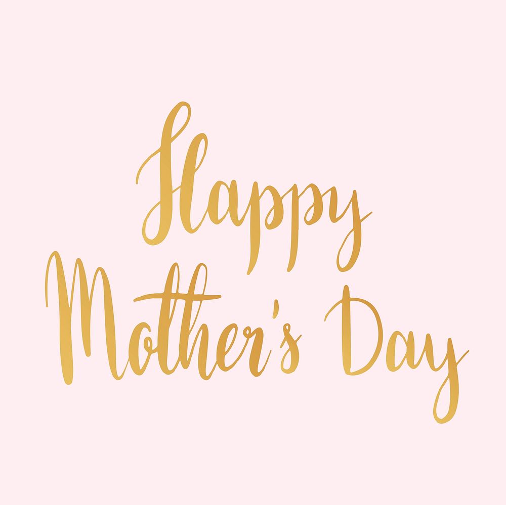 Happy mother's day typography style vector