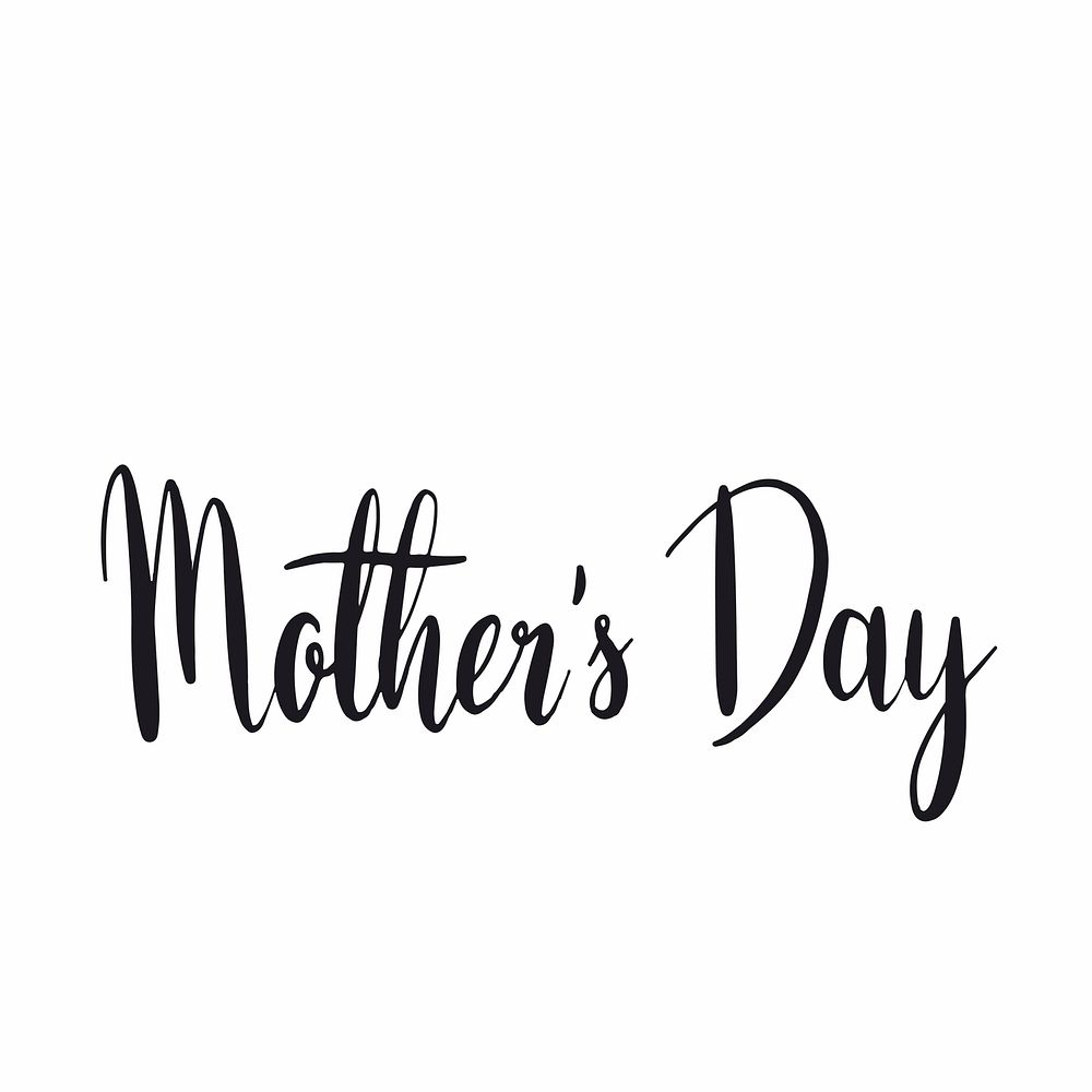 Mother's day typography style vector
