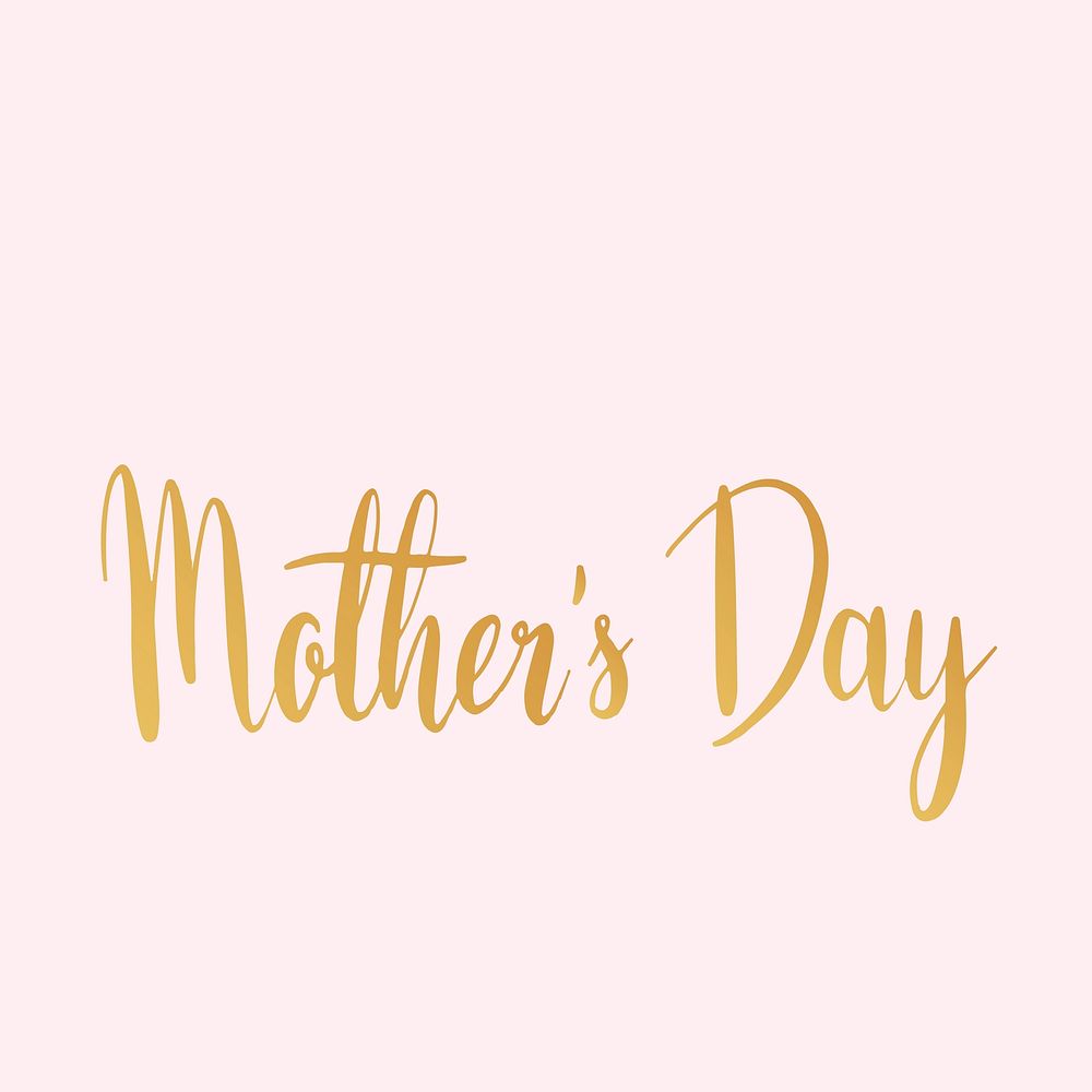 Mother's day typography style vector