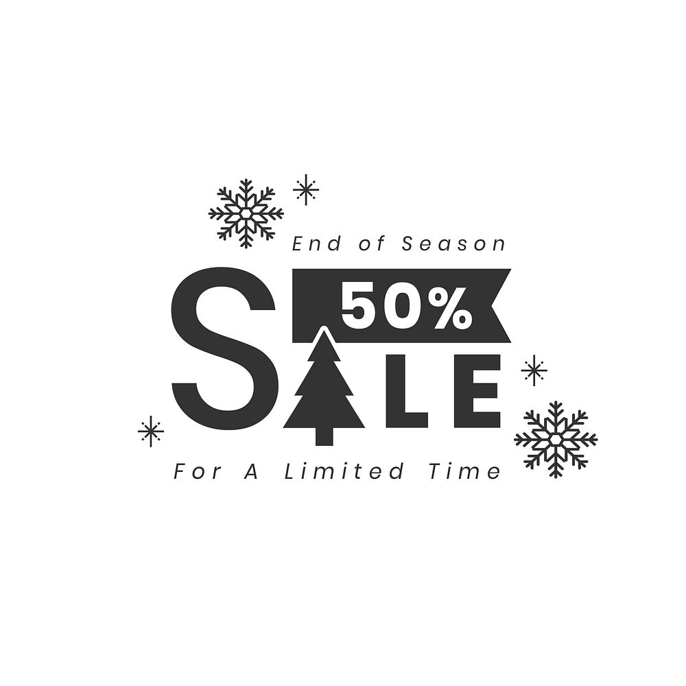 Christmas special sale 50% off vector