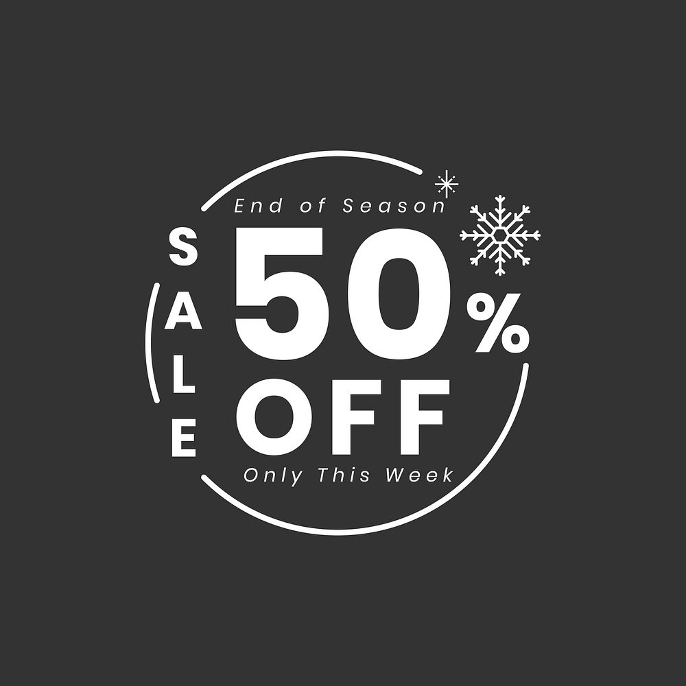 Christmas special sale 50% off vector