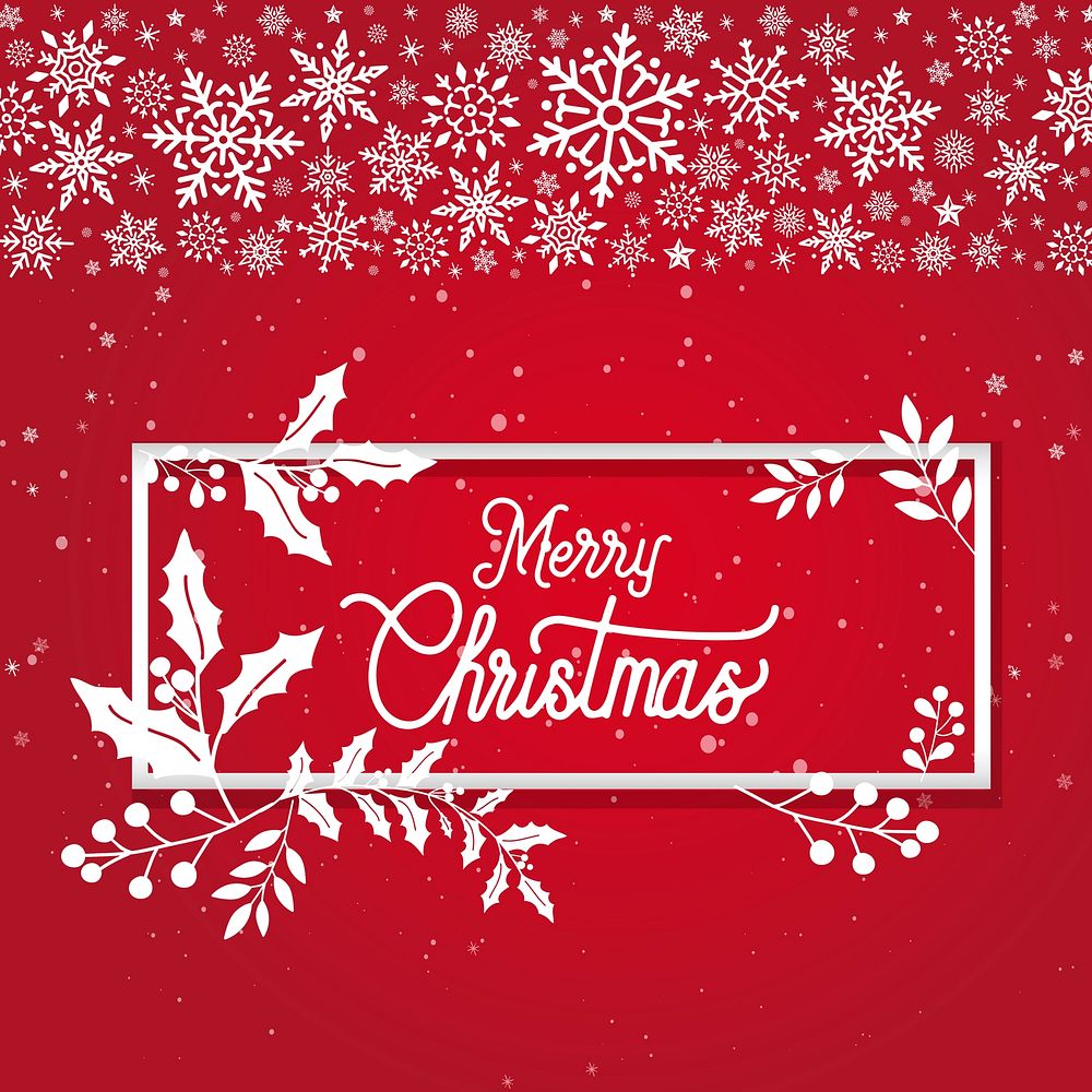 Merry Christmas typography design vector