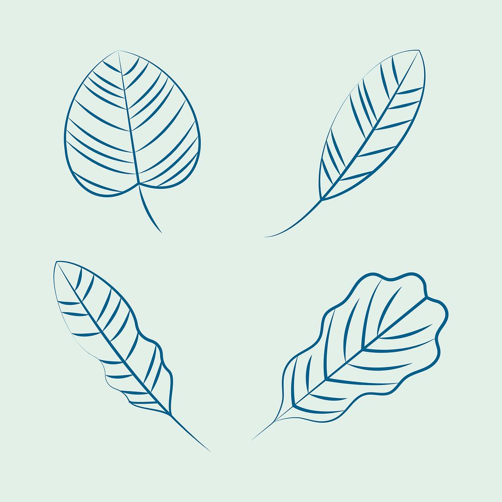 Set of nature ornament icons