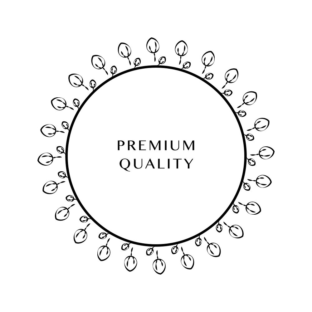 Premium ornament round design vector