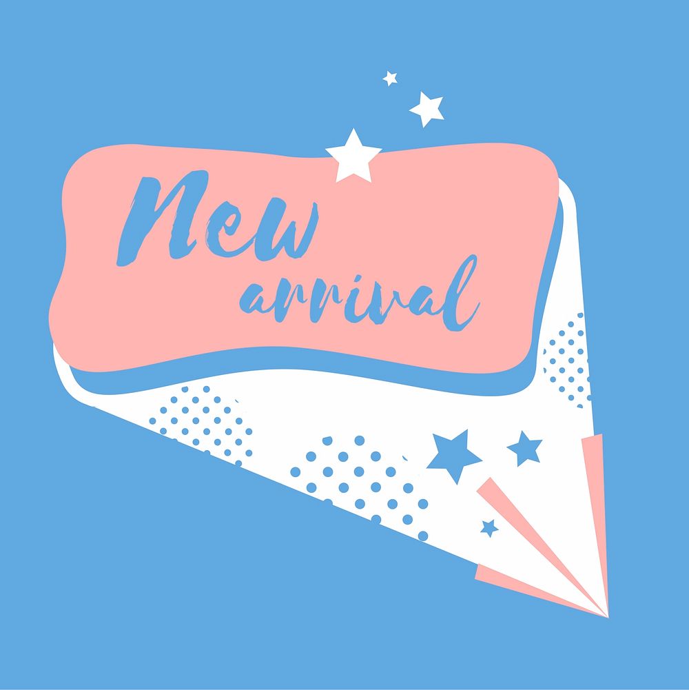 New arrival badge shopping and retail vector