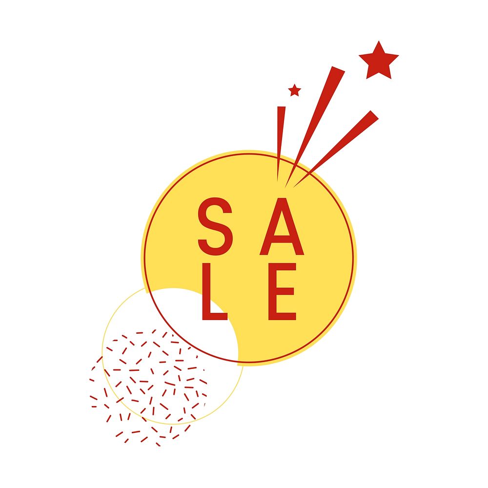 SALE badge shopping and retail vector