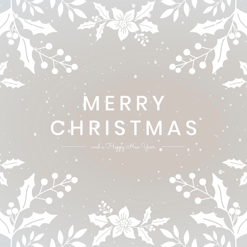Merry Christmas greeting social media post