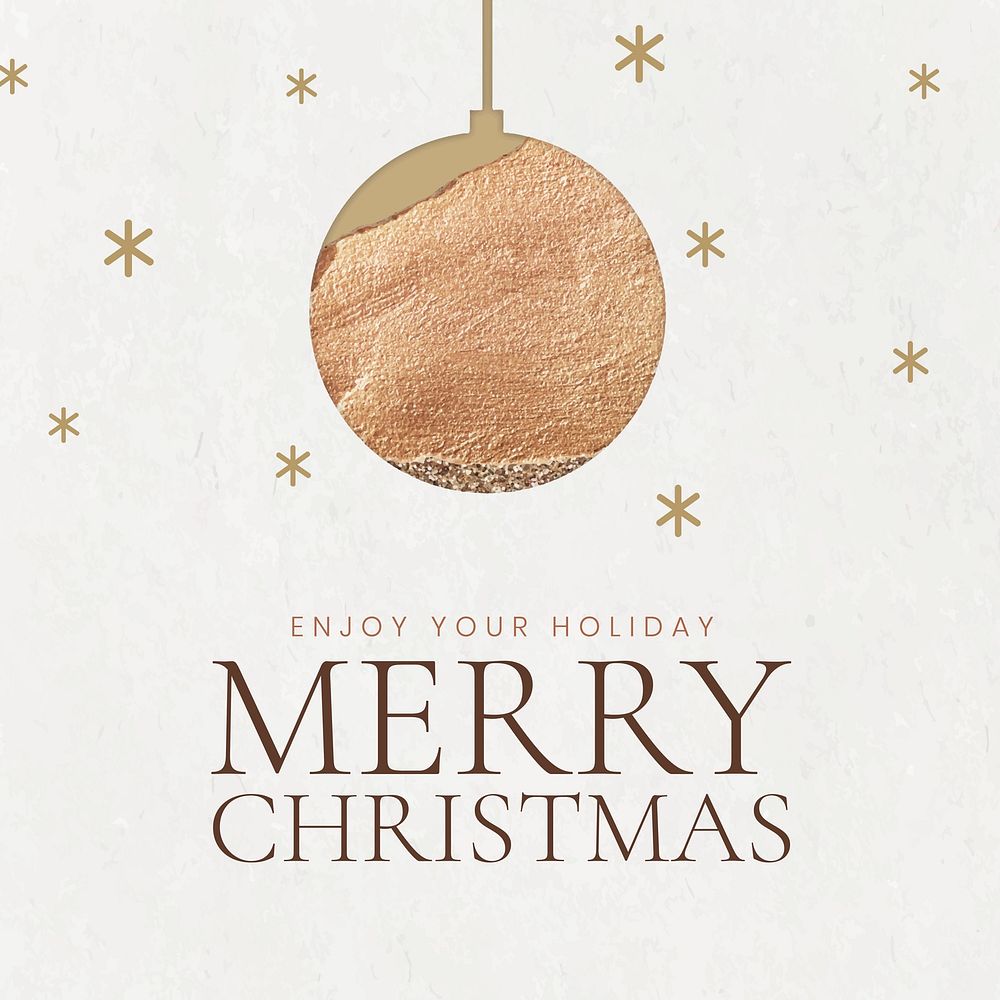Merry Christmas greeting festive social media post