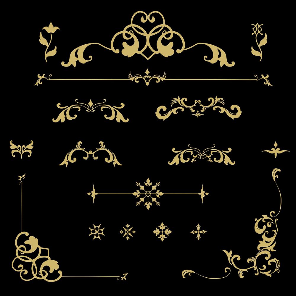 Vintage flourish ornament frame vector