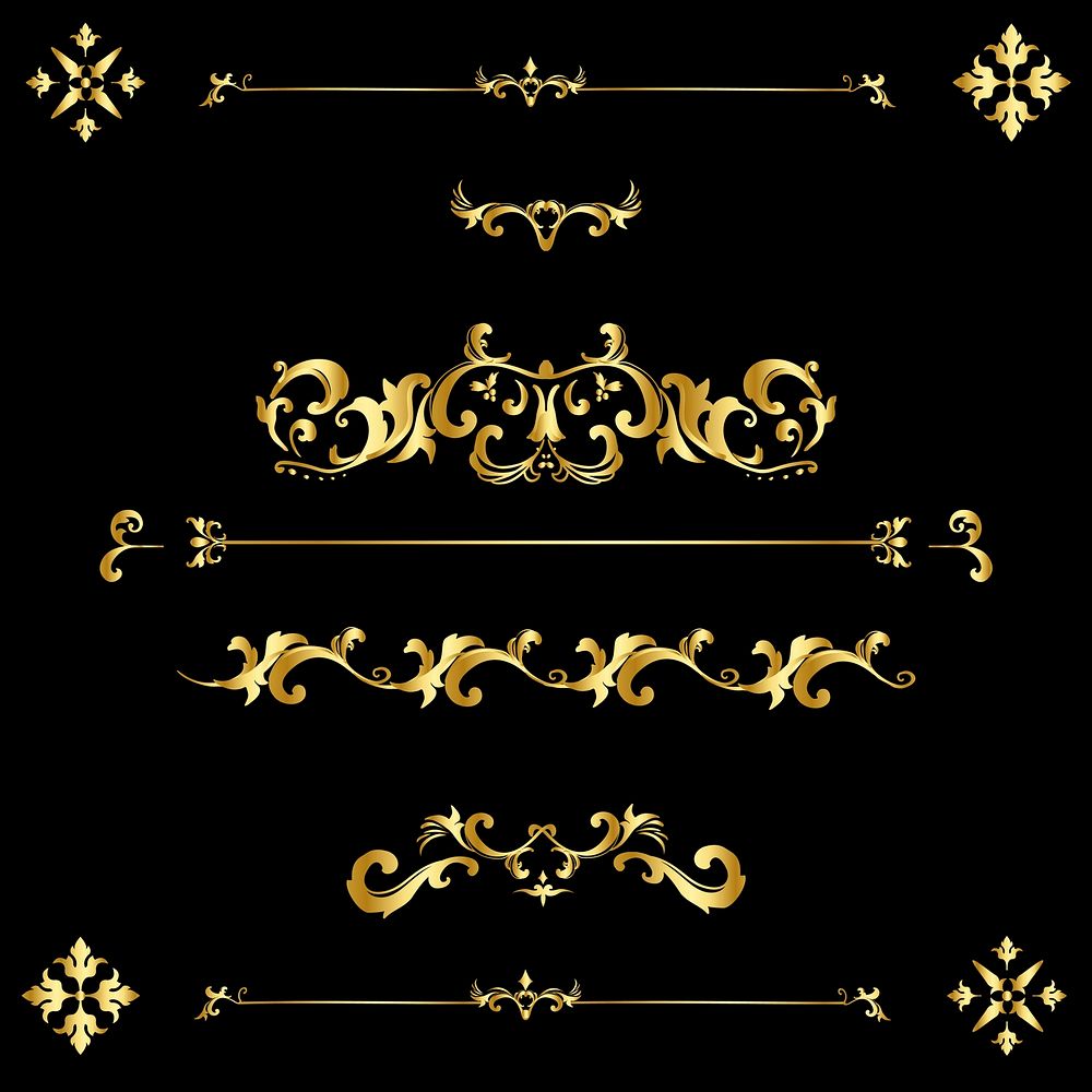 Vintage flourish ornament frame vector | Premium Vector - rawpixel