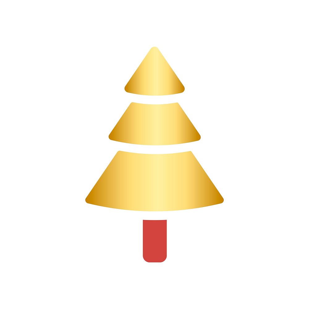Christmas tree icon decoration vector