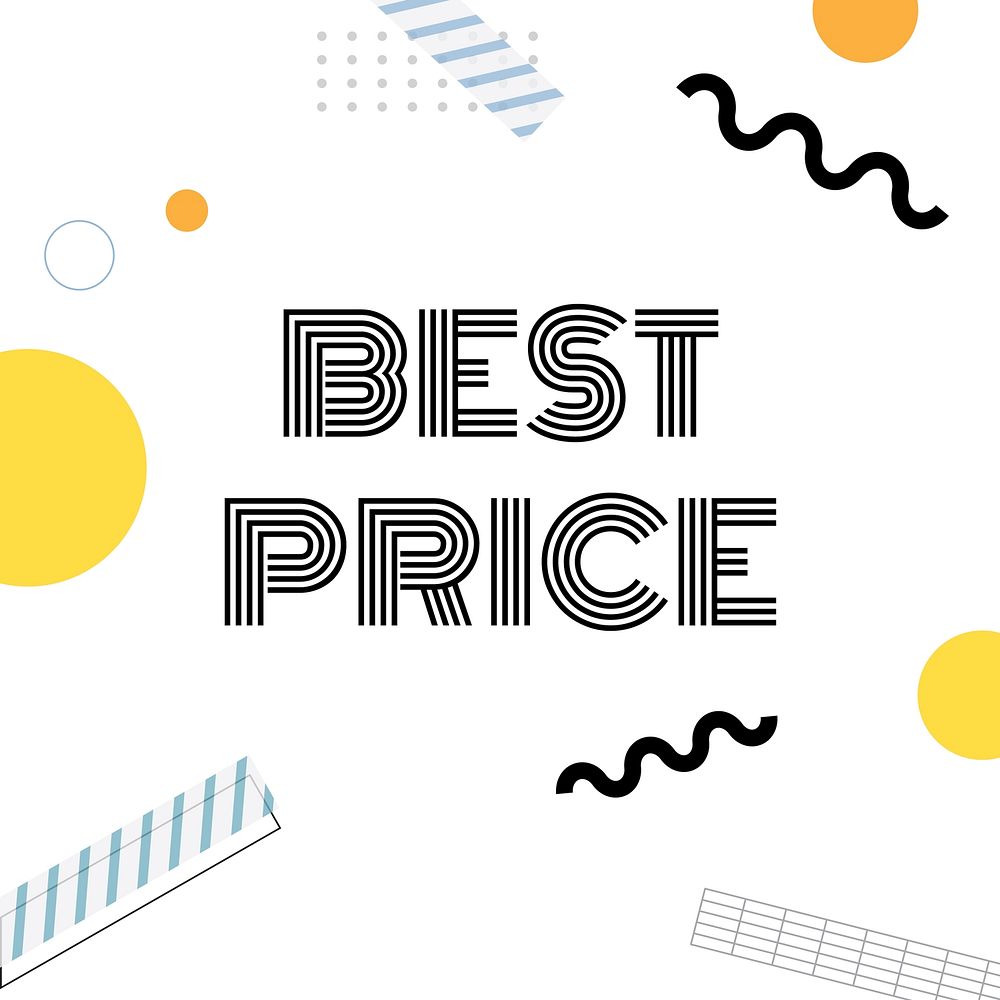Best price promotion announcement vector