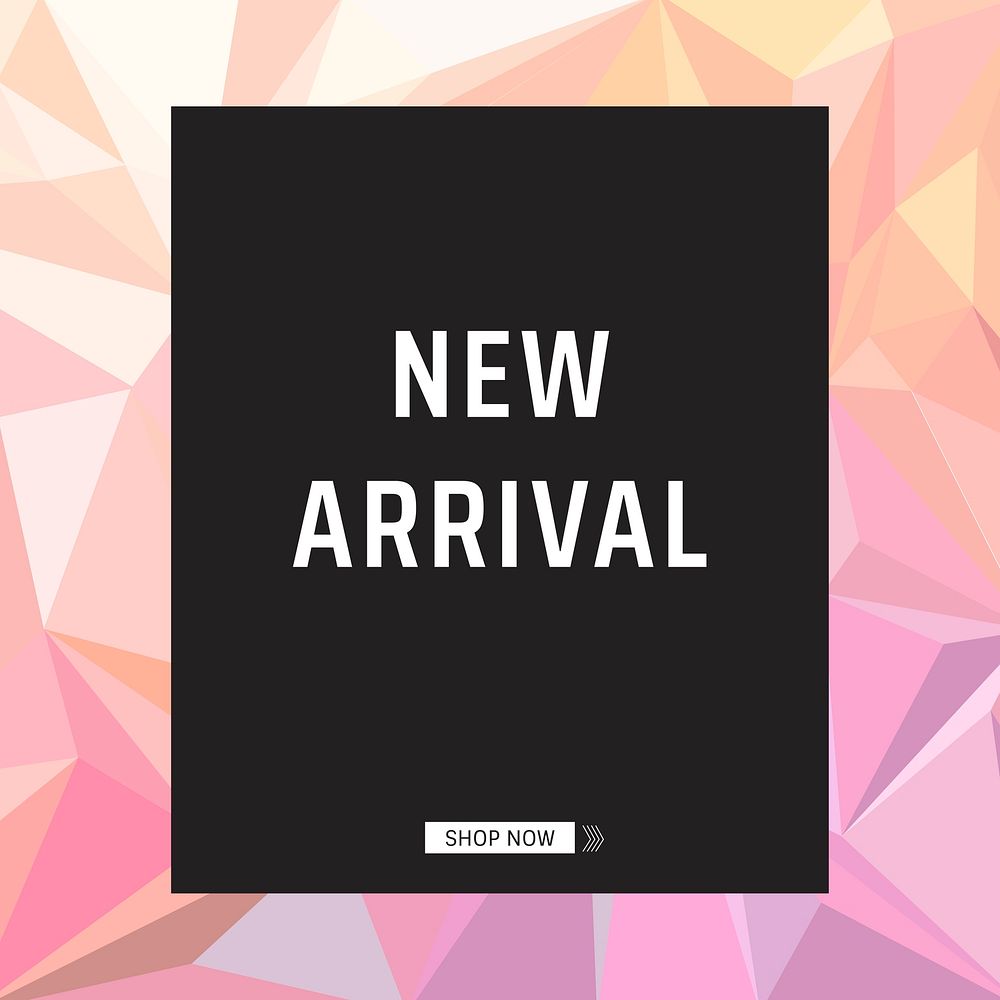 New arrival product announcement poster vector