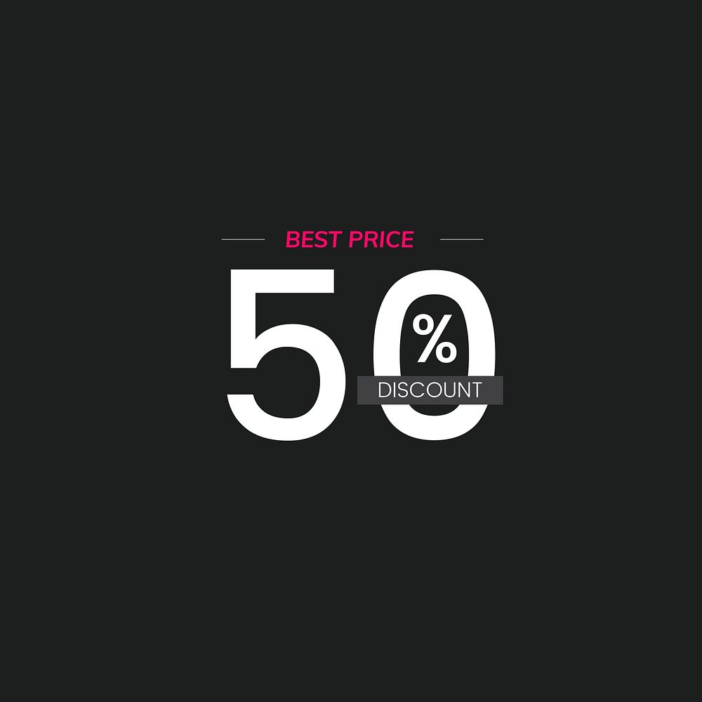 Best price 50% discount vector
